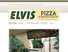 Tablet Screenshot of elvispizza.ca